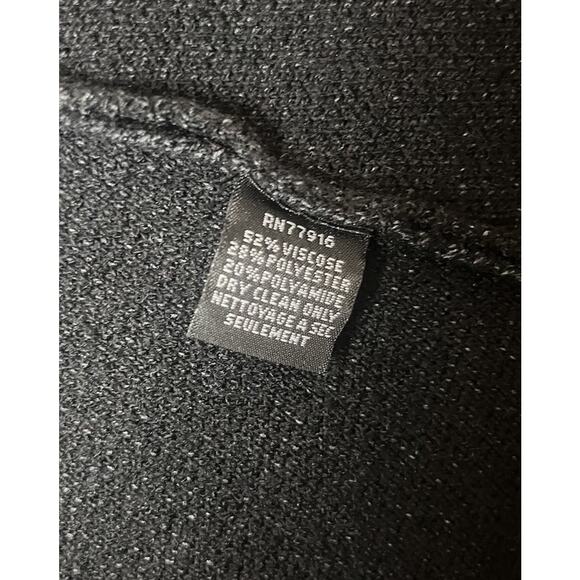 Anthropologie Trish Open Front Cinch Cardigan Sweater Jacket One Size Black - Picture 9 of 11